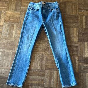 MOTHER Men's Slim Jeans in Medium Blue Denim